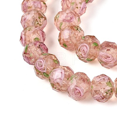 Handmade Luminous Lampwork Beads Strands LAMP-N037-01C-1