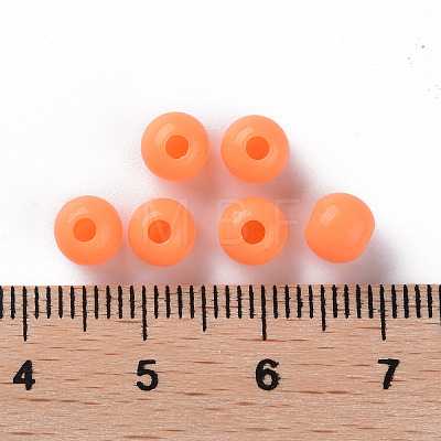 Opaque Acrylic Beads X-MACR-S370-C6mm-A11-1