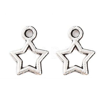 Tibetan Style Alloy Star Charms LS-X-TIBEB-O004-29-1