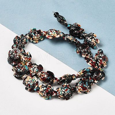 Synthetic Turquoise Dyed Beads Strands G-P507-05F-1