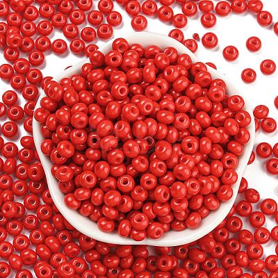 Imitation Jade Glass Seed Beads SEED-Z001-A-B12-1