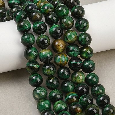 Dyed Natural Tiger Eye Beads Strands G-G102-A01-04-1