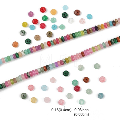 1 Strand Natural & Synthetic Mixed Stone Beads Strands G-YW0002-33-1