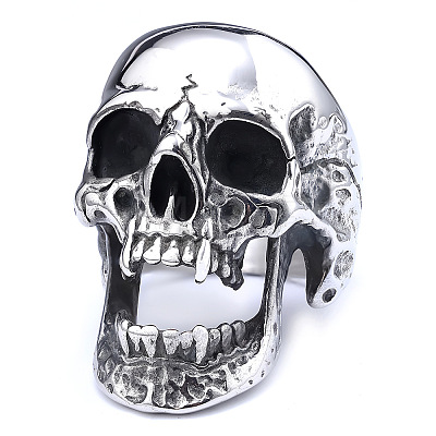 Skull 304 Stainless Steel Finger Rings for Men FS-WGF2445-01-1