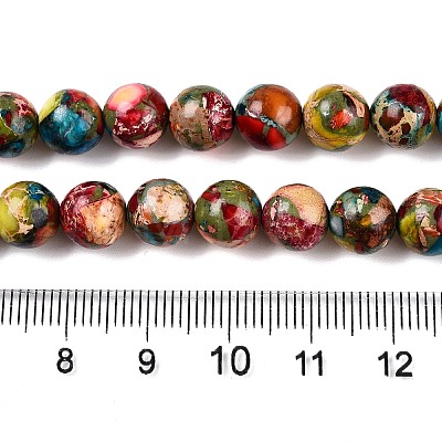 Natural Imperial Jasper Beads Strands G-N342-63G-1