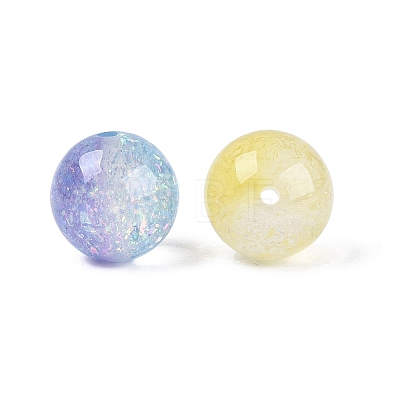 Transparent Resin & Paillette Beads RESI-Q234-06-1