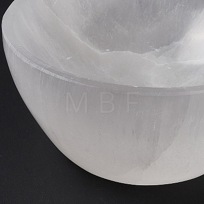 Natural Selenite Charging Bowl for Cleansing AJEW-E051-01A-1