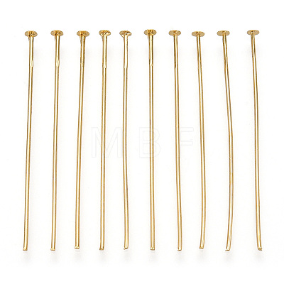 Brass Flat Head Pins KK-G331-11-0.7x40-1