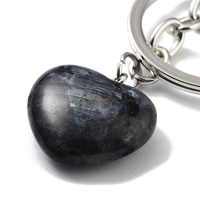 Natural Labradorite Keychain KEYC-M022-04A-1