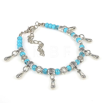 Bohemian Teardrop Alloy Charm Bracelets WG9243-2-1