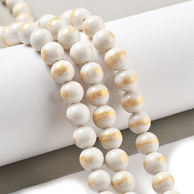 Natural Mashan Jade Beads Strands G-A255-A01-01I-1