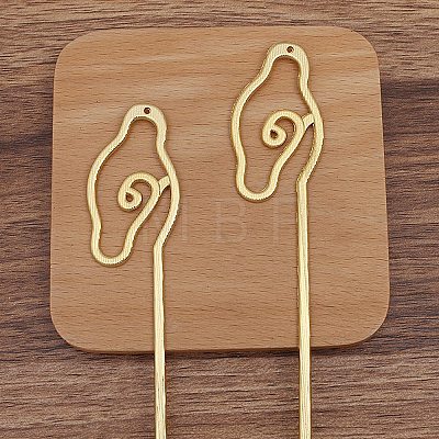 Ancient Style Alloy Hair Stick Finding PW-WG8CFA5-02-1