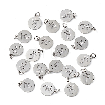 304 Stainless Steel Charms STAS-Q201-T450P-1