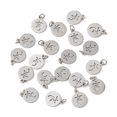 Non-Tarnish 304 Stainless Steel Charms STAS-Q201-T450P-1