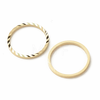 Brass Linking Rings KK-F831-018D-G-RS-1