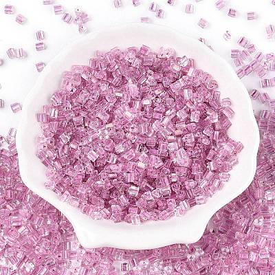 6/0 Transparent Inside Colours Glass Seed Beads SEED-N006-003H-1