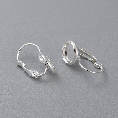 304 Stainless Steel Leverback Earring Settings STAS-F191-03S-14mm-1