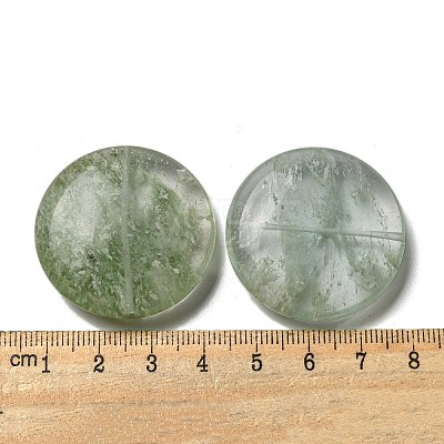 Green Watermelon Stone Glass Beads G-B070-17B-1