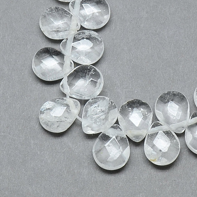 Natural Quartz Crystal Beads Strands G-T006-15-1