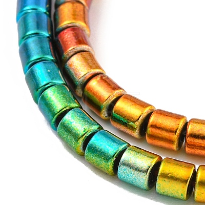 Baking Painted  Electroplated Synthetic Non-magnetic Hematite Beads Strands G-C136-G01-01-1