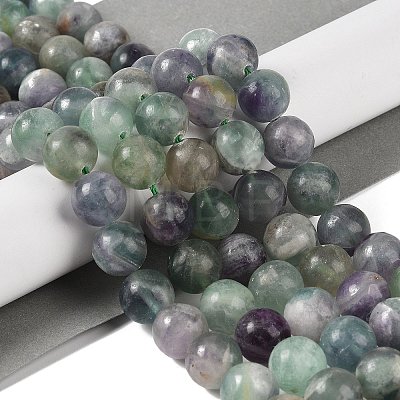 Natural Fluorite Beads Strands G-P530-B04-05-1