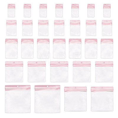 70Pcs 6 Styles Rectangle Transparence EVA Zip Top Gift Bags OPP-TA0001-25B-1
