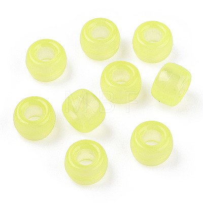 Transparent & Luminous Plastic Beads KY-T025-01-H08-1