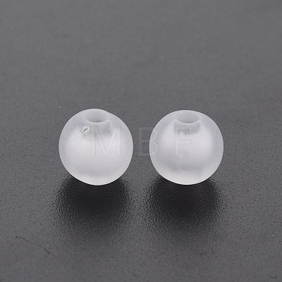 Frosted Acrylic Beads FACR-Q006-8mm-01-1