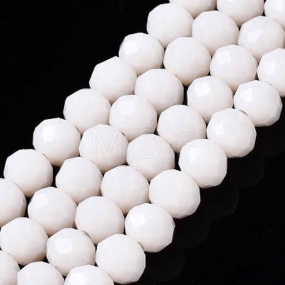 Opaque Solid Color Glass Beads Strands X-EGLA-A034-P6mm-D17-1