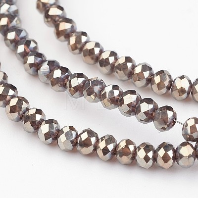 Electroplate Glass Beads Strands EGLA-P018-2mm-FR-B09-1