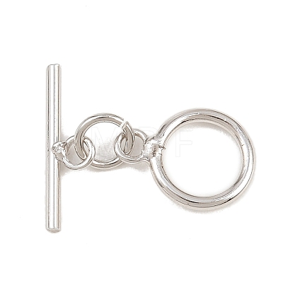 Ring Brass Toggle Clasps KK-G548-38P-1