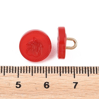 1-Hole Resin Alloy Shank Buttons FIND-B065-03G-02-1