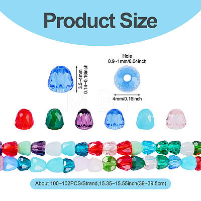 1 Starnd Mixed Styles Glass Beads Strands EGLA-TADJ0001-08-1