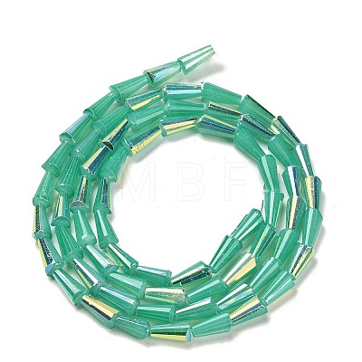Baking Painted Glass Beads Strands DGLA-D001-03F-1