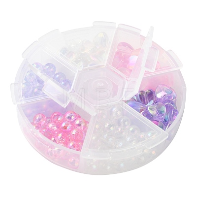 Eco-Friendly Transparent Acrylic Beads TACR-FS0001-07-1