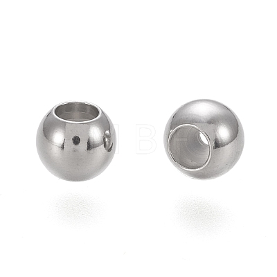 202 Stainless Steel Beads STAS-K204-02D-P-1