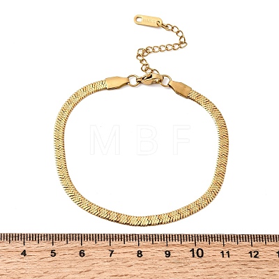 304 Stainless Steel Snake Chains Bracelets for Women BJEW-P395-02G-05-1