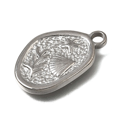 304 Stainless Steel Pendants SA-CBA7C25-02B-P-1