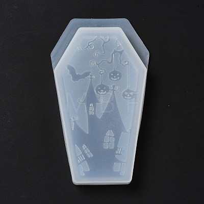 DIY Coffin Shape 3 compartments Storage Box Silicone Molds Kit DIY-E044-01-1