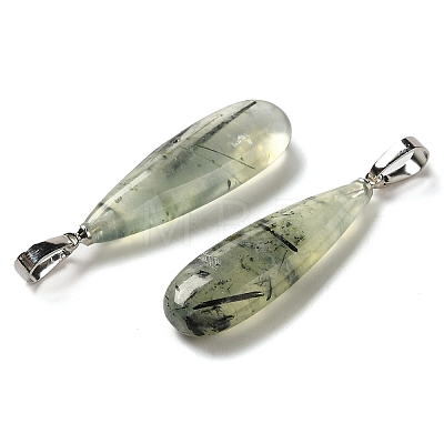 Natural Prehnite Pendants G-Q192-07P-01-1