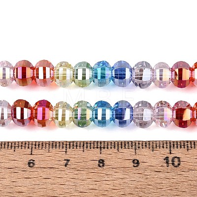 Electroplate Transparent Glass Beads Strands EGLA-N022-14A-B03-1