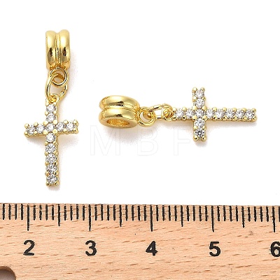 Rack Plating Brass Micro Pave Cubic Zirconia Charms X-KK-S398-08A-1