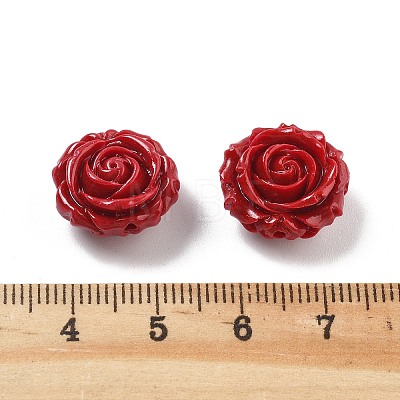 Synthetic Coral Carved Beads CORA-U003-01B-05-1