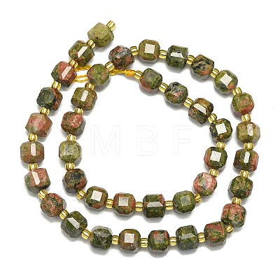 Natural Unakite Beads Strand G-I376-D70-01-1