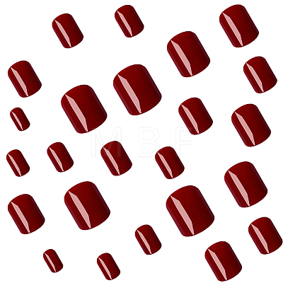 ABS Plastic Pure Color Press On False Nails MRMJ-WH20004-31B-1