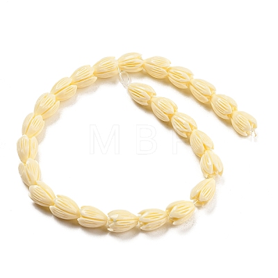 Craved Flower Synthetical Coral Bead Strands CORA-P004-B-1