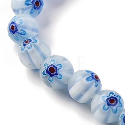 Handmade Millefiori Lampwork Beads Strands LAMP-G164-05L-1