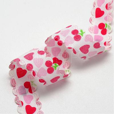 Single Face Printed Polyester Satin Ribbon SRIB-Q010-16mm-02-1