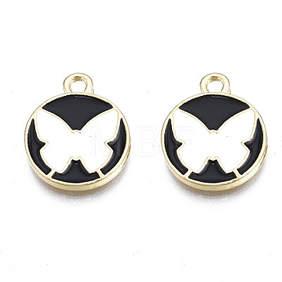 Alloy Enamel Pendants PALLOY-S133-008A-1