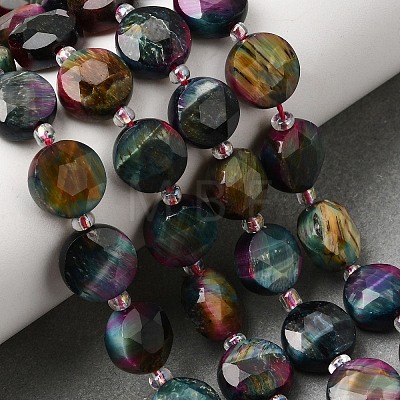 Dyed Natural Tiger Eye Beads Strands G-D105-A12-03-1